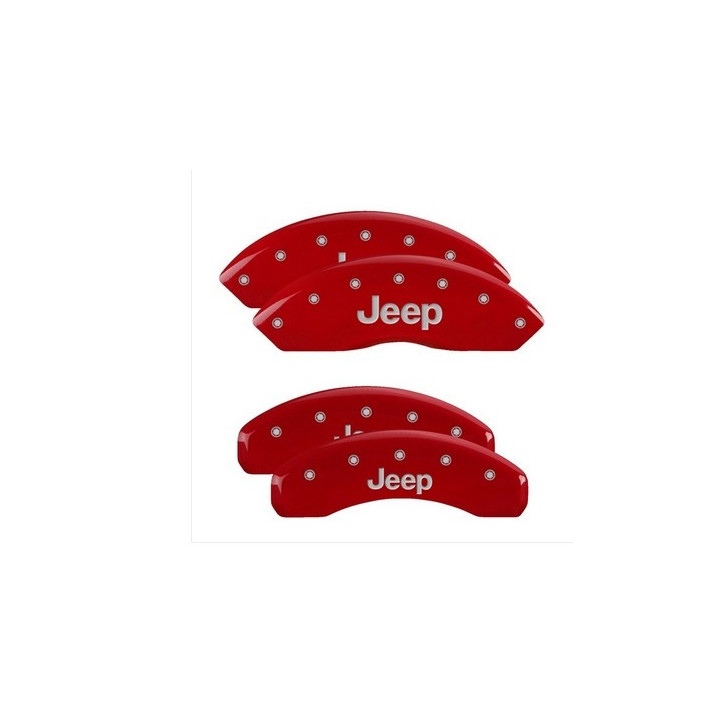 Bremssattel Covers rot mit JEEF Schriftzug MGP