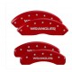 Bremssattel Covers rot mit Wrangler Schriftzug MGP