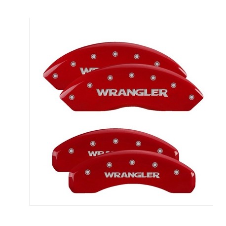 Bremssattel Covers rot mit Wrangler Schriftzug MGP