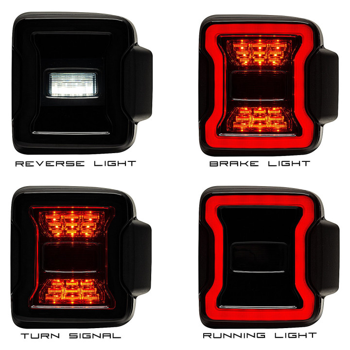 LED Heckleuchten "Black Series" Oracle Lightning