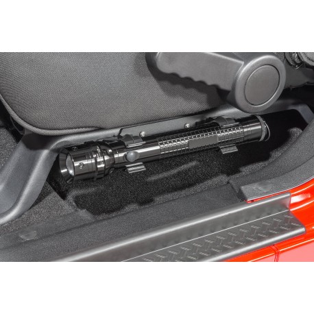 Flashlight-Mount für Vordersitz inkl. Taschenlampe Quadratec