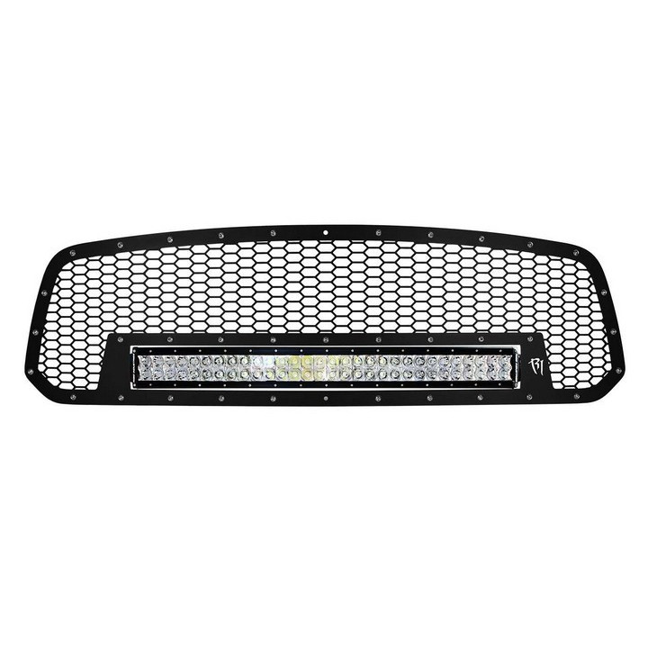 Kühlergrill mit integriertem 30" LED-Lichtbalken Rigid ab Jg. 12