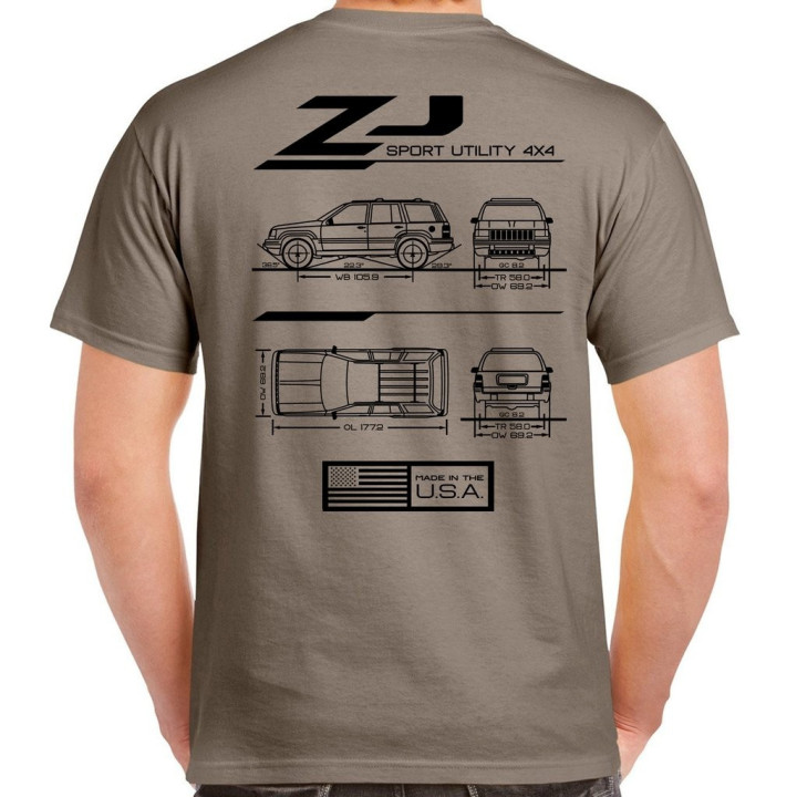 Grand Cherokee ZJ Blueprint T-Shirt
