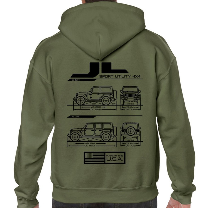 Wrangler JL / JLU Blueprint Hoodie