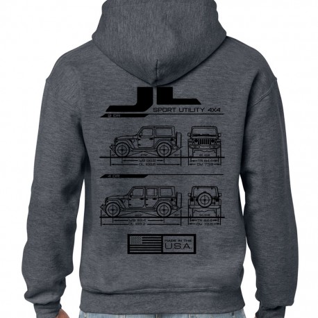 Wrangler JL / JLU Blueprint Hoodie