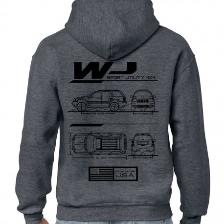 Grand Cherokee WJ Blueprint Hoodie