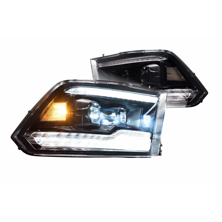 Voll-LED Scheinwerfer rauchglas Morimoto mit Laufblinker Funktion