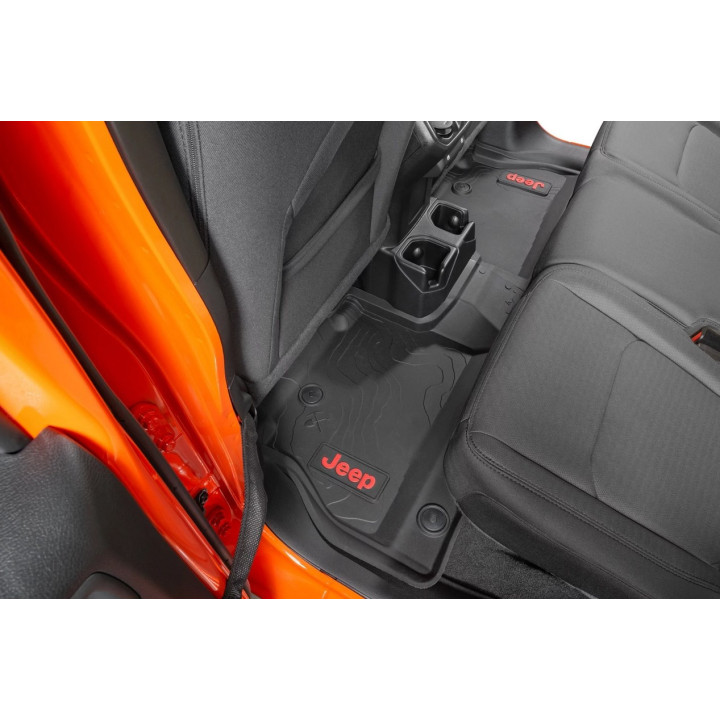 Gummiwannen-Set vorne & hinten mit Jeep-Logo Mopar