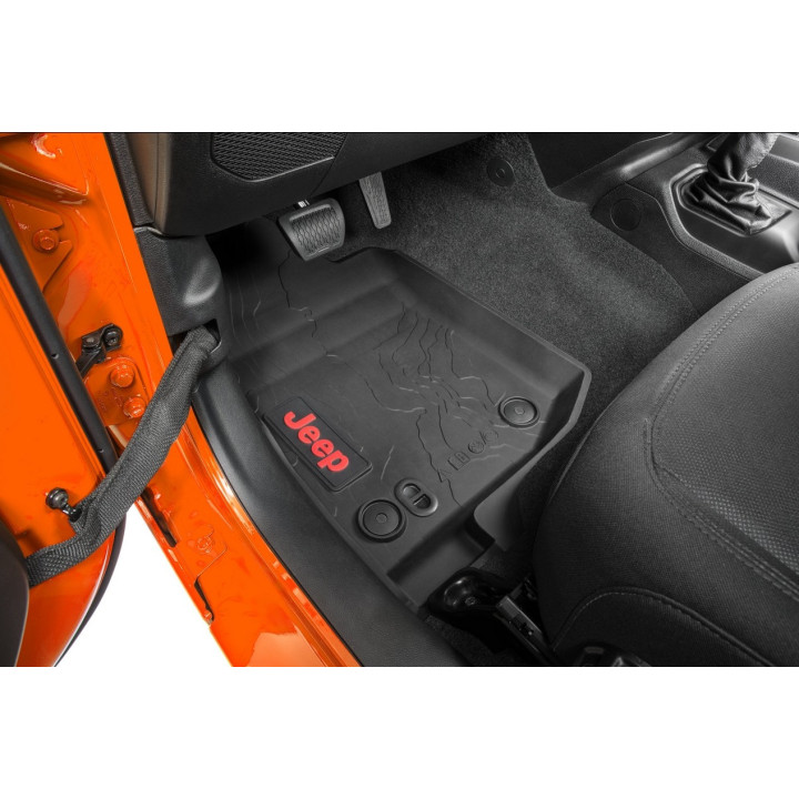 Gummiwannen-Set vorne & hinten mit Jeep-Logo Mopar