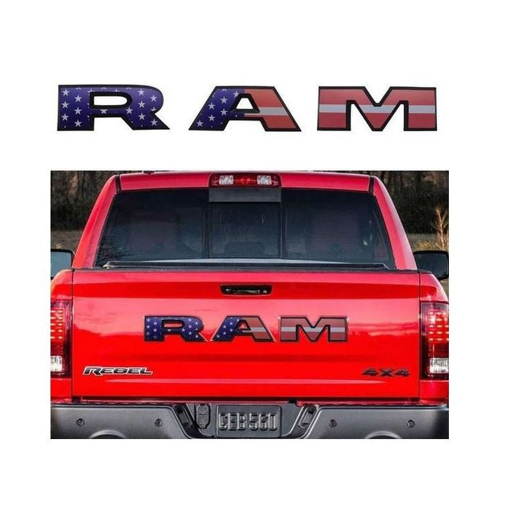 RAM Emblem gross "US-Flag"