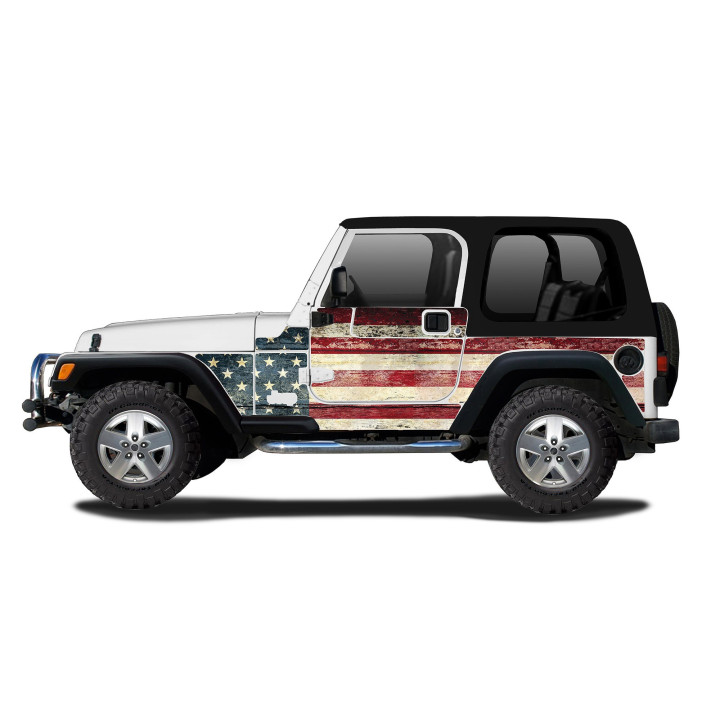 Magnet-Folie "Mek Magnet" mit verschiedenen Motiven Wrangler TJ