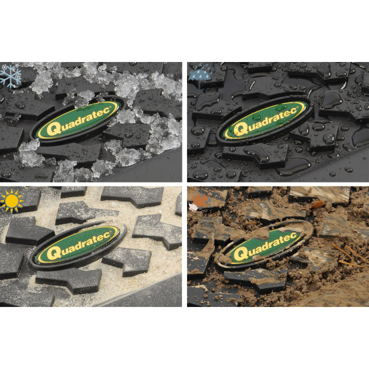 Gummiwannen hinten schwarz Quadratec