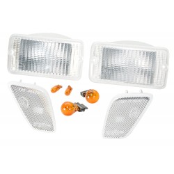 Frontblinker & Sidemarkers "clear" Combo-Kit Crown Automotive
