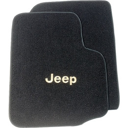 Teppichsatz vorne mit Jeep-Logo AutoCustomCarpets