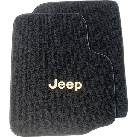 Teppichsatz vorne mit Jeep-Logo AutoCustomCarpets