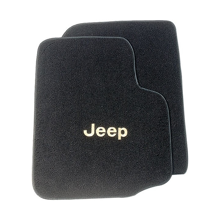 Teppichsatz vorne mit Jeep-Logo AutoCustomCarpets