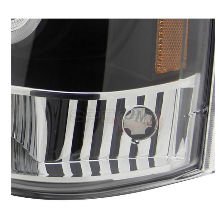 Halo-Scheinwerfer schwarz Spec-D