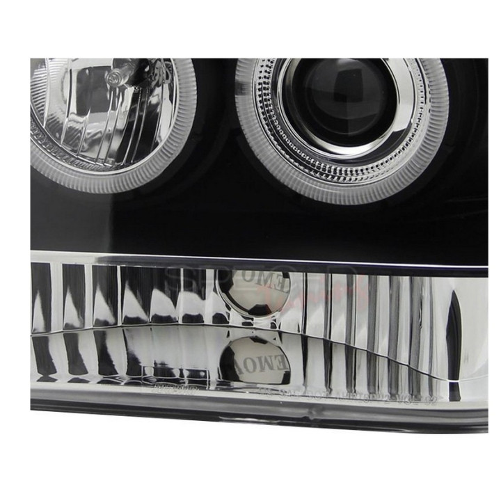 Halo-Scheinwerfer schwarz Spec-D