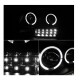 HALO-Scheinwerfer schwarz mit LED Standlicht Spyder Automotive