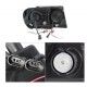 HALO-Scheinwerfer schwarz / smoked mit LED Standlicht Spyder Automotive