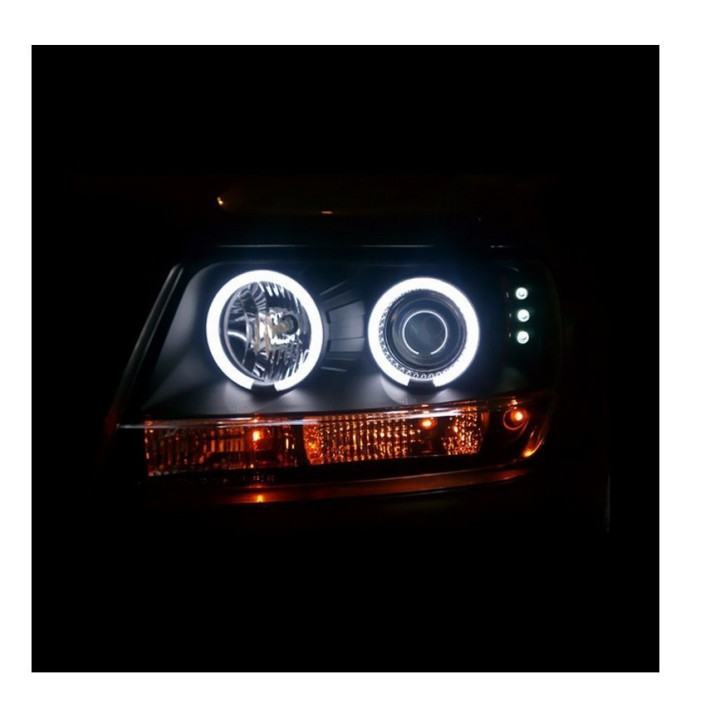 HALO-Scheinwerfer chrom mit LED Standlicht Spyder Automotive