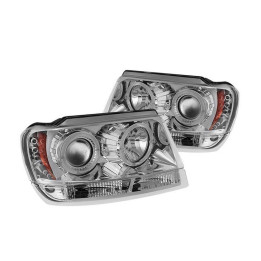 HALO-Scheinwerfer chrom mit LED Standlicht Spyder Automotive