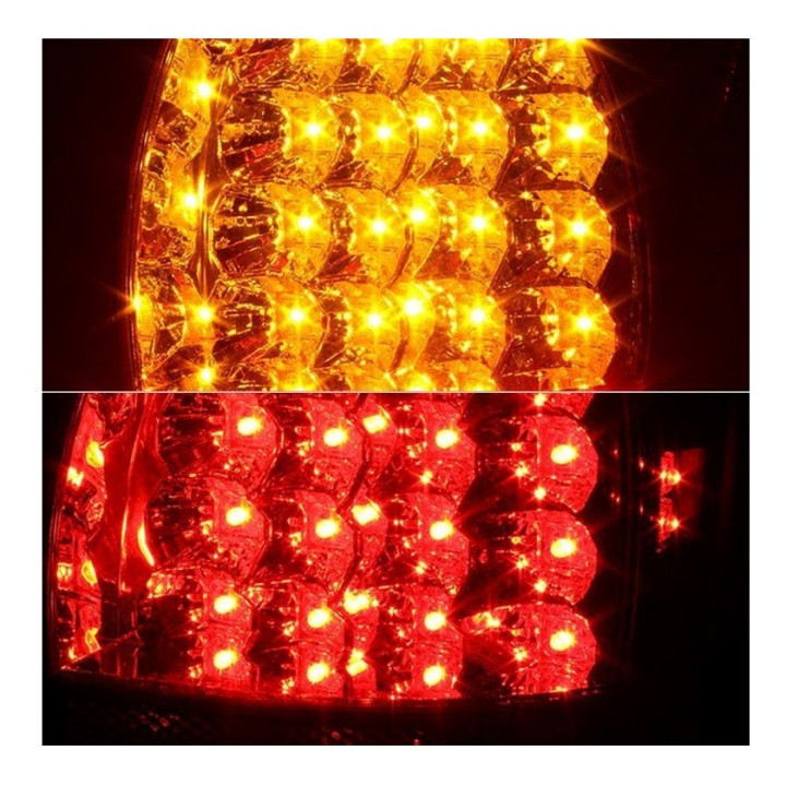 LED Heckleuchten schwarz / chrom Variante 1 Spyder Automotive