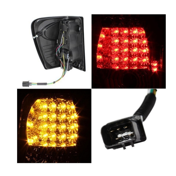 LED Heckleuchten schwarz / chrom Variante 2 Spyder Automotive