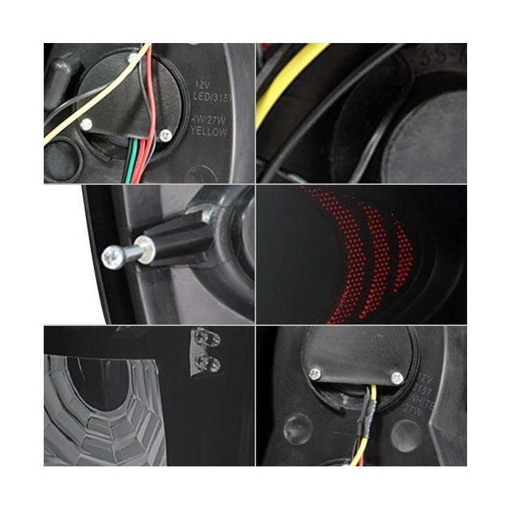LED Heckleuchten schwarz / smoked Spyder Automotive