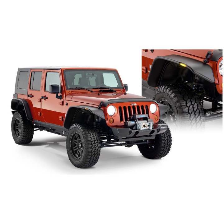Flat-Style Fenderflare-Kit Wrangler 4-Door Bushwacker inkl. DTC Gutachten!