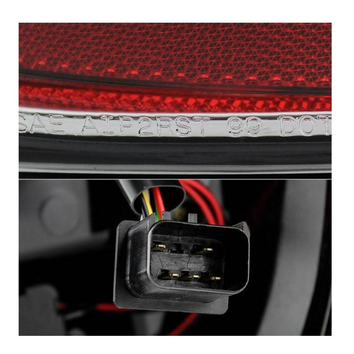 Vol-LED Heckleuchten chrom "Fiber Optic" Spyder Automotive
