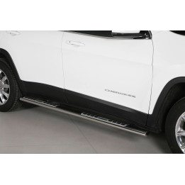 Sidesteps chrom Jeep Cherokee (KL1) Variante 1 Vmaxx
