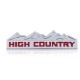 Emblem "High Country" in verschiedenen Farben