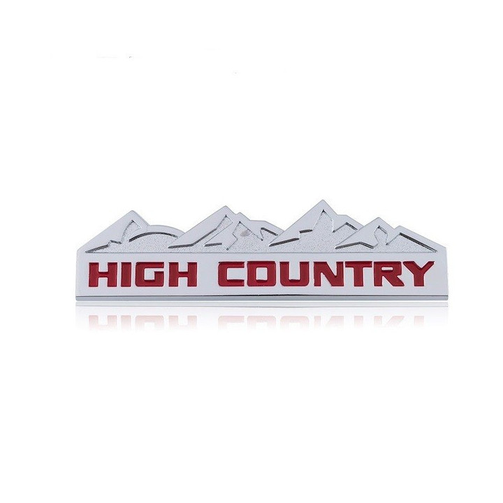 Emblem "High Country" in verschiedenen Farben