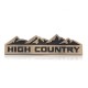 Emblem "High Country" in verschiedenen Farben