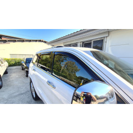 Windabweiser rauchglas für Seitenfenster vorne & hinten Weathertech Grand Cherokee 