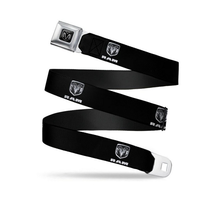 Gürtel "Seatbelt-Style" schwarz mit RAM Schnalle