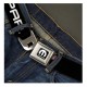Gürtel "Seatbelt-Style" Mopar schwarz mit Mopar-Schnalle