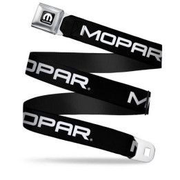 Gürtel "Seatbelt-Style" Mopar schwarz mit Mopar-Schnalle