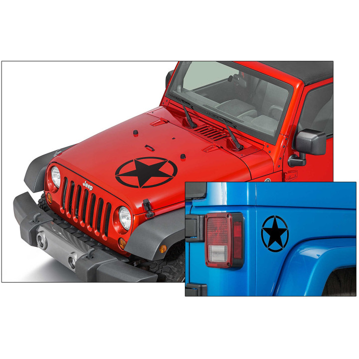 Decal-Kit "Army Star" schwarz oder weiss Quadratec