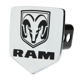 Hitch-Cover chrom mit RAM-Head Bullytruck