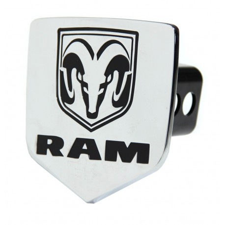 Hitch-Cover chrom mit RAM-Head Bullytruck