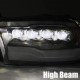 Quad LED-Projektor Scheinwerfer Alpha-Black Alpharex RAM 1500