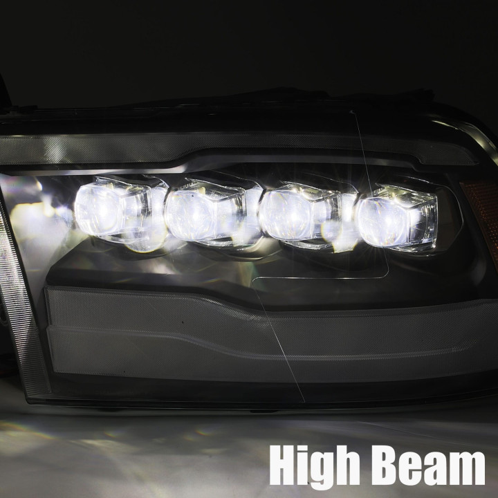 Quad LED-Projektor Scheinwerfer Alpha-Black Alpharex RAM 1500