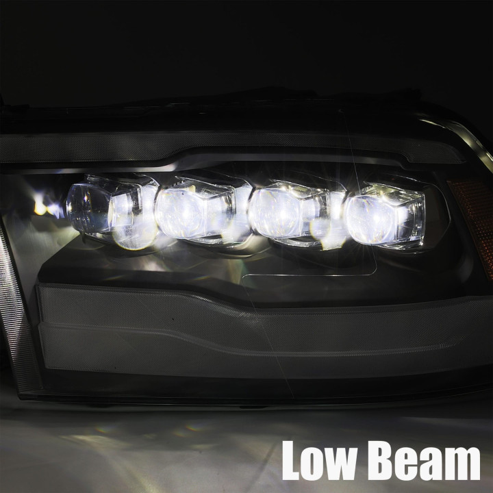 Quad LED-Projektor Scheinwerfer Alpha-Black Alpharex RAM 1500