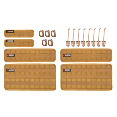 Organizer-Kit beige mit Klettverschluss & Molle System BuiltRightIndustries