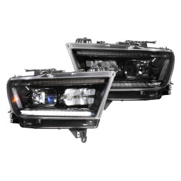 Voll-LED Scheinwerfer rauchglas Morimoto mit Laufblinker Funktion