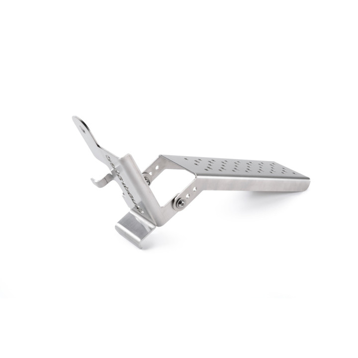 Dead-Pedal Fussraste silber Quadratec