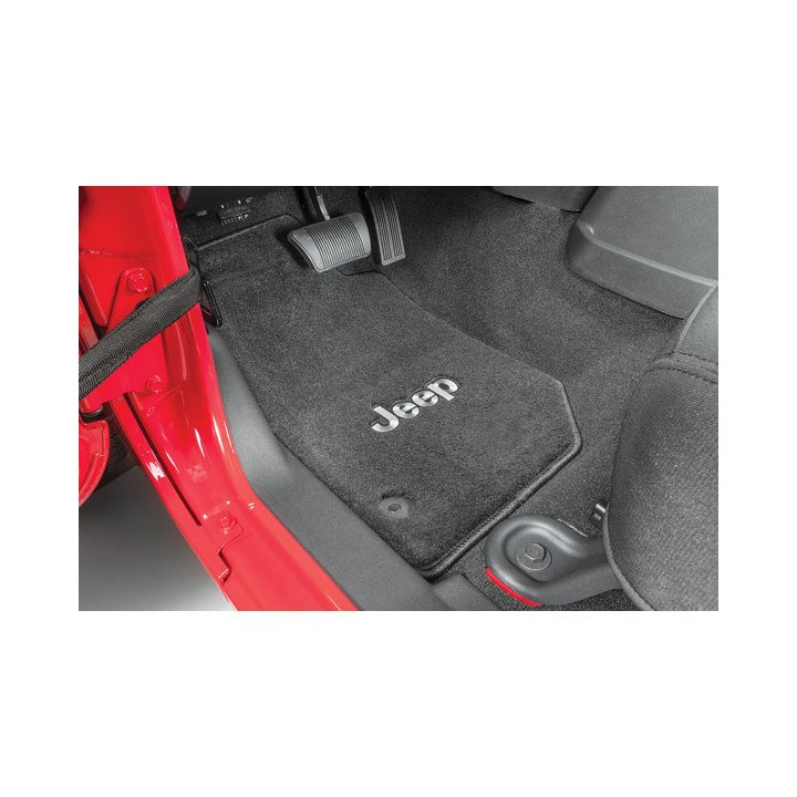 Fussmatten-Set vorne schwarz mit Jeep Logo Lloyd Mats