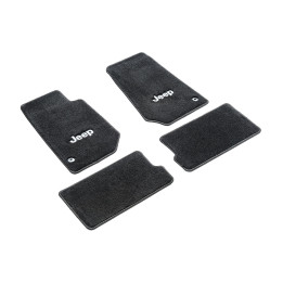 Fussmatten-Set vorne & hinten schwarz mit Jeep Logo Lloyd Mats